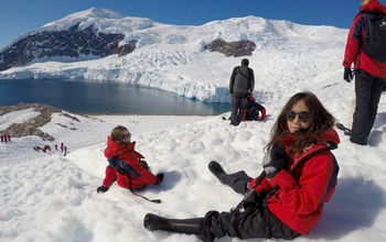 Young explorers in Antarctica