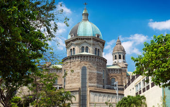 manila cathedral landmark in intramuros phillipines (photo via jackmalipan / iStock / Getty Images Plus)