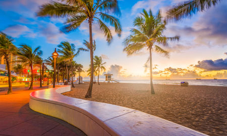 Fort Lauderdale Beach, Florida, USA at dawn. (photo via Sean Pavone / iStock / Getty Images Plus)