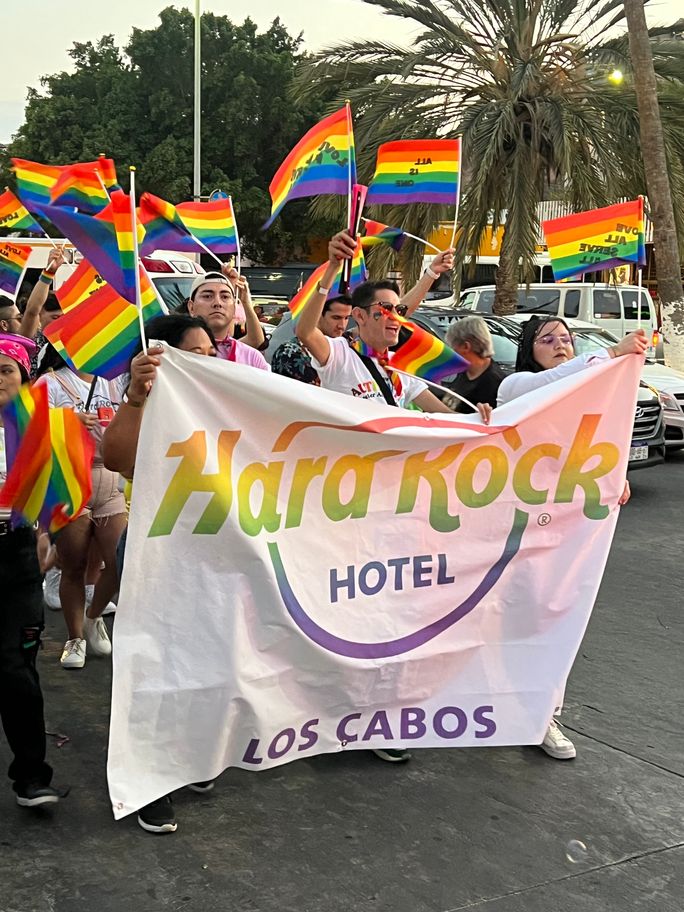 Hard Rock Hotel Los Cabos staff at Los Cabos Pride 2023