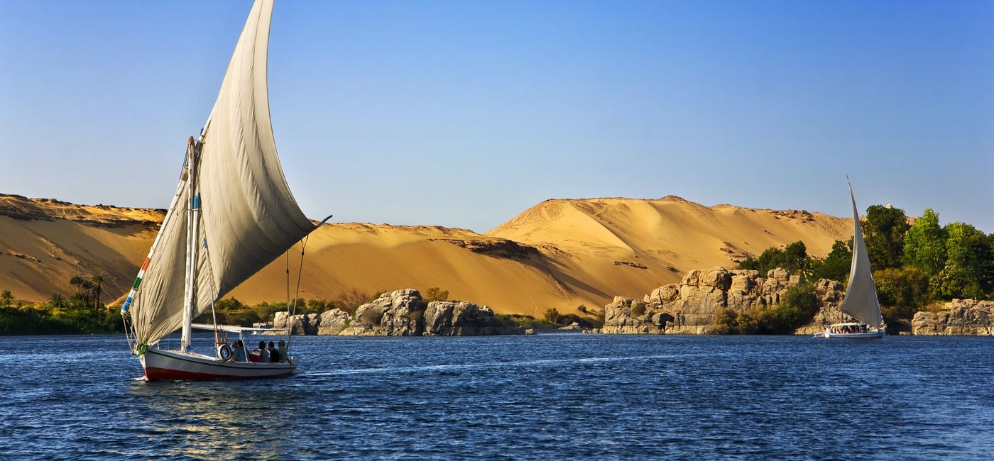 Image: A group sails down the Nile River in Egypt. (photo via EF Go Ahead Tours) ((photo via EF Go Ahead Tours))