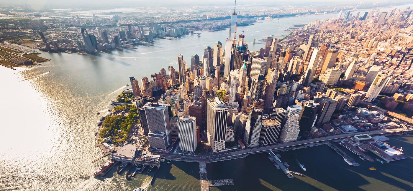 Image: Aerial view of lower Manhattan. (Photo Credit: Photo courtesy of Melpomenem/iStock/Getty Images Plus)