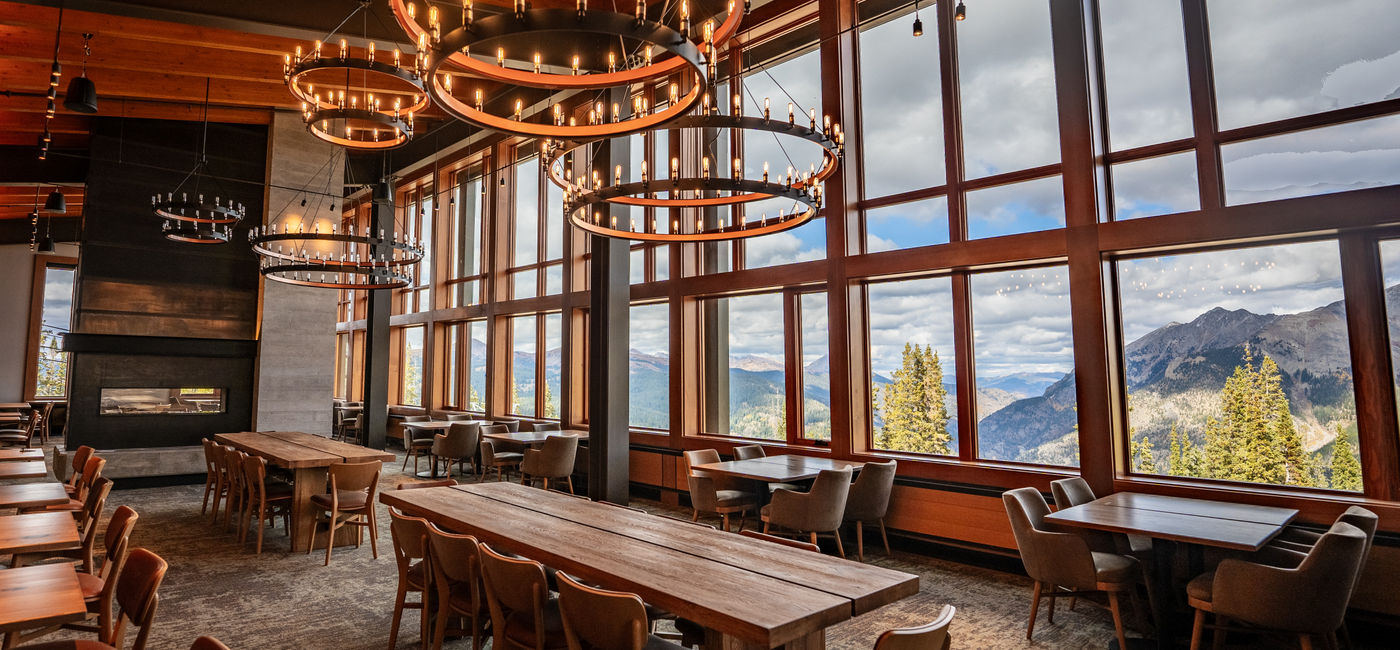 Image: Inside the Aerie, the new mid-mountain lodge at Copper Mountain (Photo Credit: Copper Mountain)