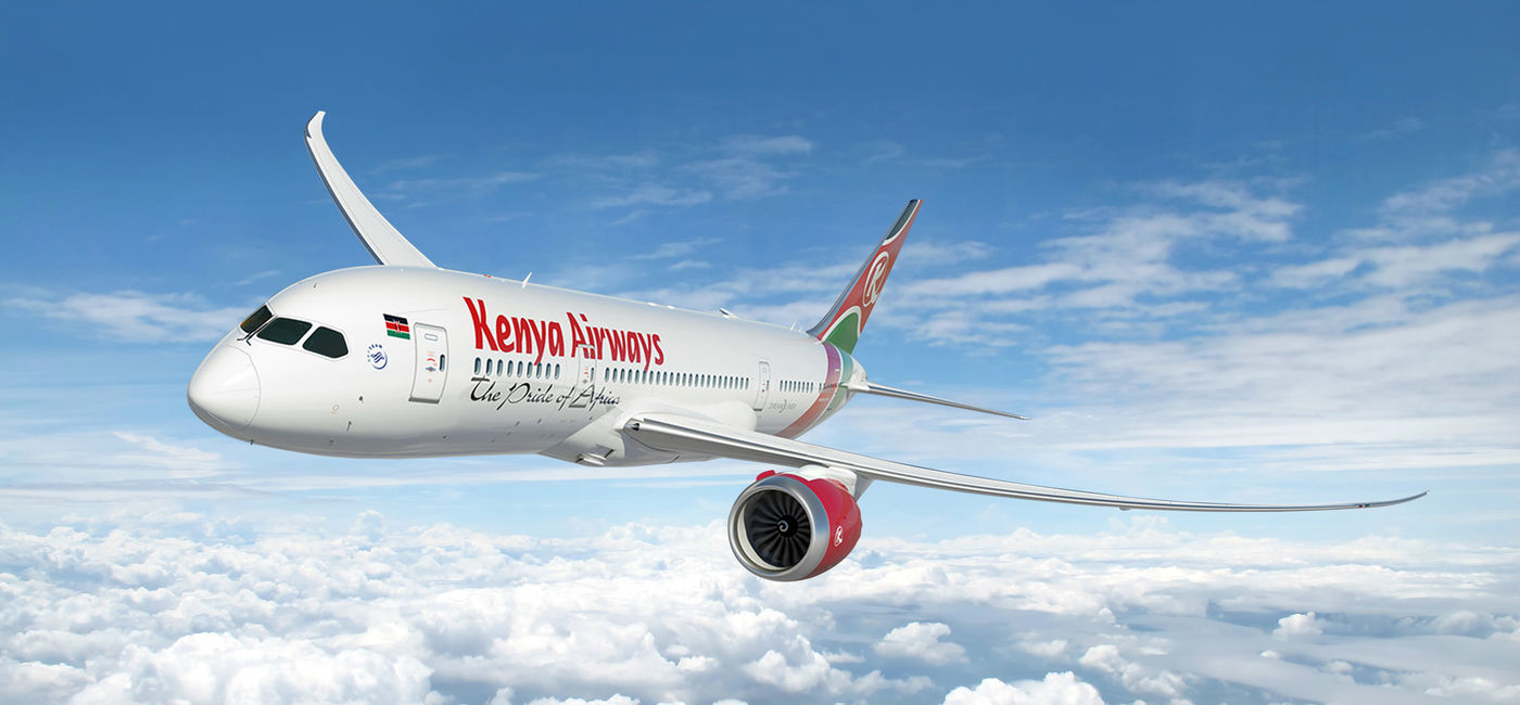 Image: Kenya Airways plane. (photo via Delta Air Lines Media)