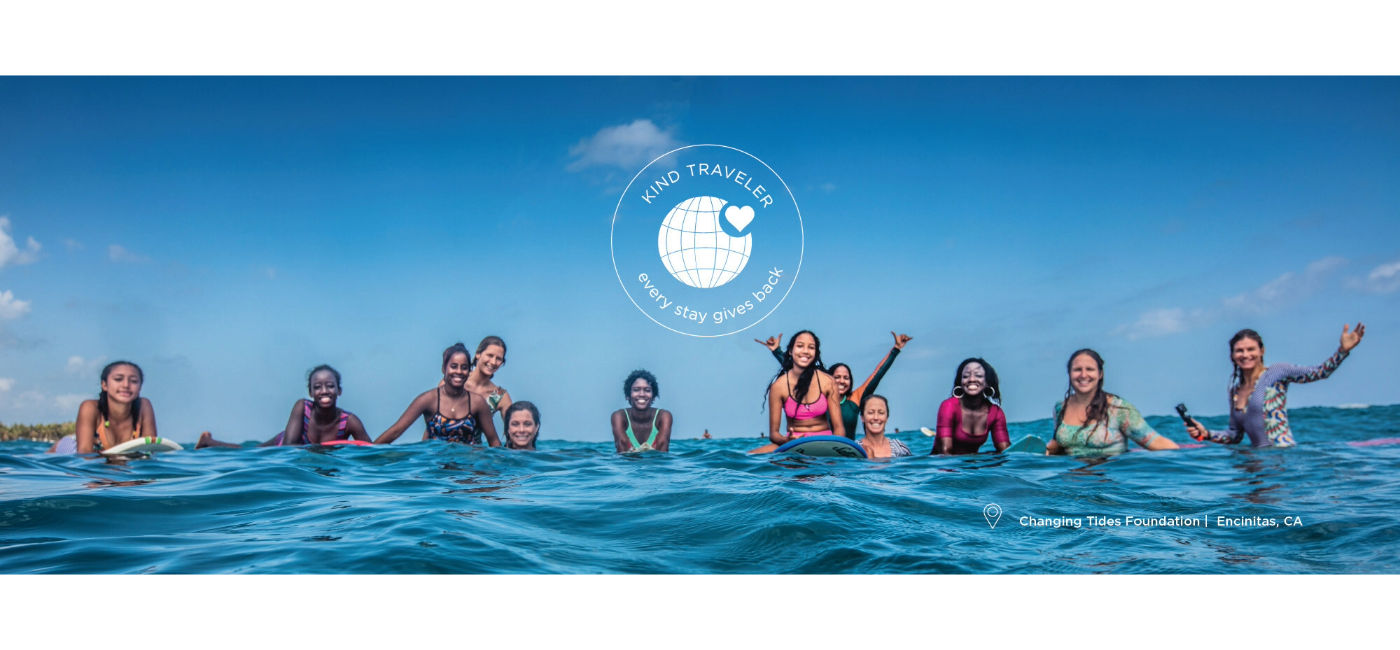 Image: Kind Traveler's newly launched Every Stay Gives Back program directly supports local charities like the Changing Tides Foundation.  (Photo Credit: Kind Traveler)