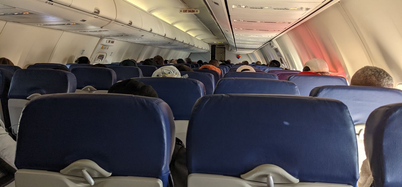 Image: Passengers flying on Southwest Airlines  (Photo via Eric Bowman)