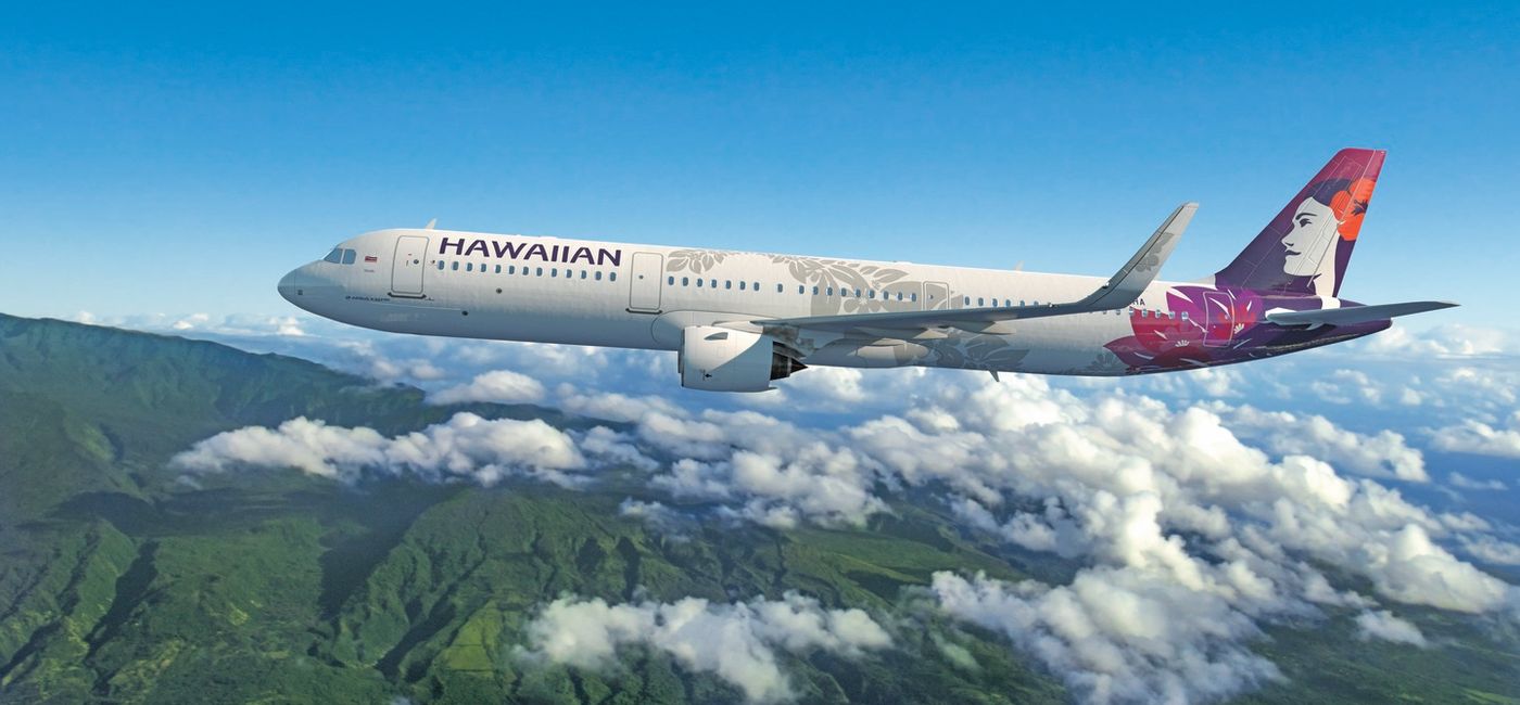 Image: PHOTO: Hawaiian Airlines' A321neo near Maui. (photo via Hawaiian Airlines Media)