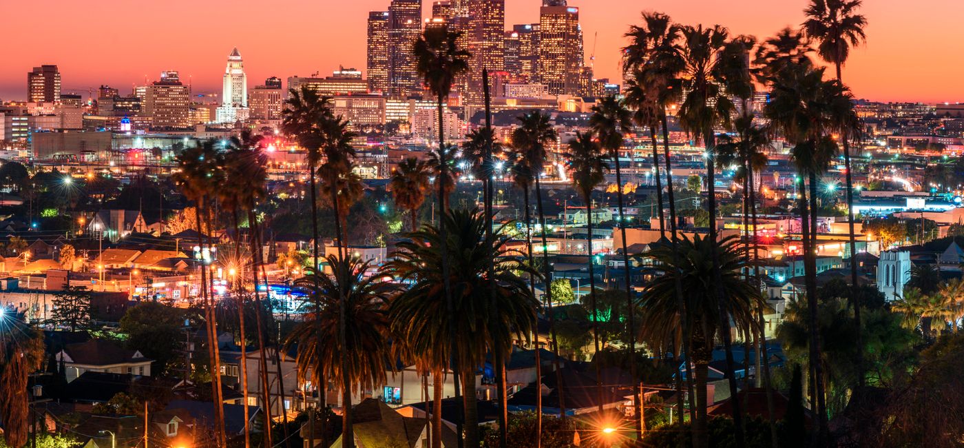 Image: PHOTO: Sunset in Los Angeles. (photo via choness/iStock/Getty Images Plus) (Photo Credit: choness / iStock / Getty Images Plus)