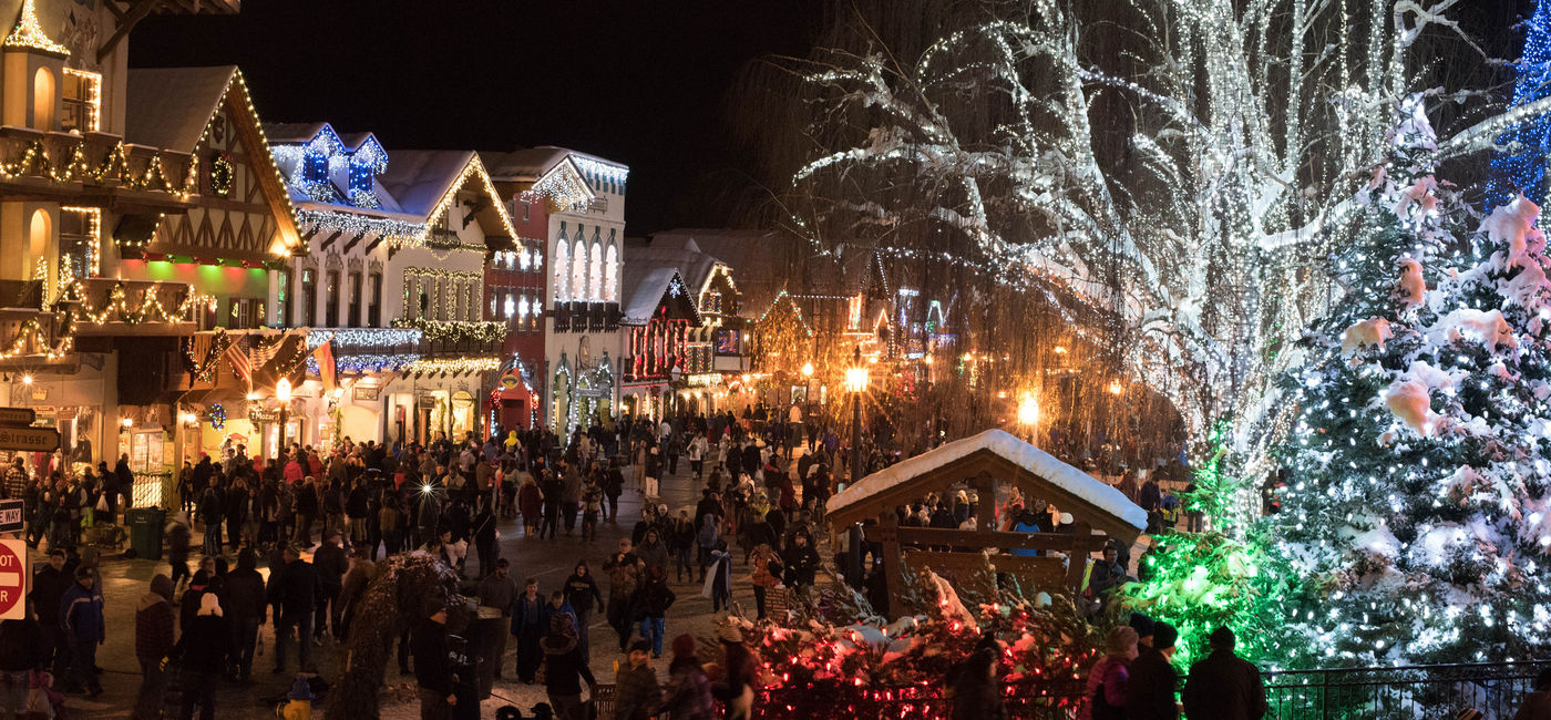 Image: The lights of Leavenworth at Christmas. (Photo via balakc / Flickr / Creative Commons)