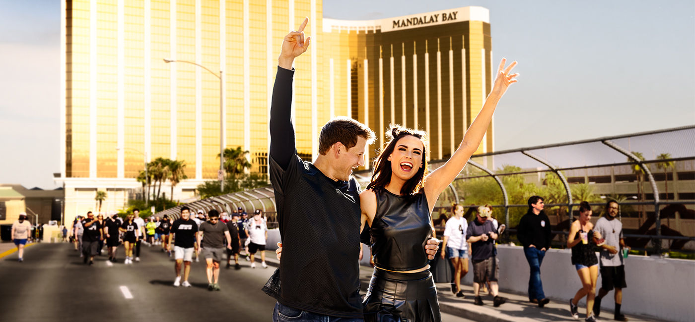 Image: Visitors can head to the Fan District between Luxor and Mandalay Bay (Photo Credit: MGM Resorts International)