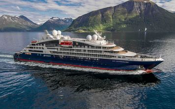 The 184-passenger Le Lap&#233;rouse has the sleek, super-yacht look of Ponant&#39;s existing fleet, but is slightly smaller and sports a unique feature: the Blue Eye, a multi-sensory underwater lounge. (Photo courtesy of Ponant Cruises)