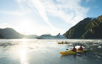 expedition cruising, Alaska cruises, kayaking in Alaska, kayak excursions, expeditions, Seabourn, College Fjord