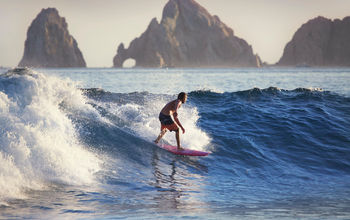 Surfing in Los Cabos