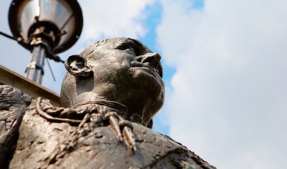 Statue of Sir Winston Churchil, London, England
