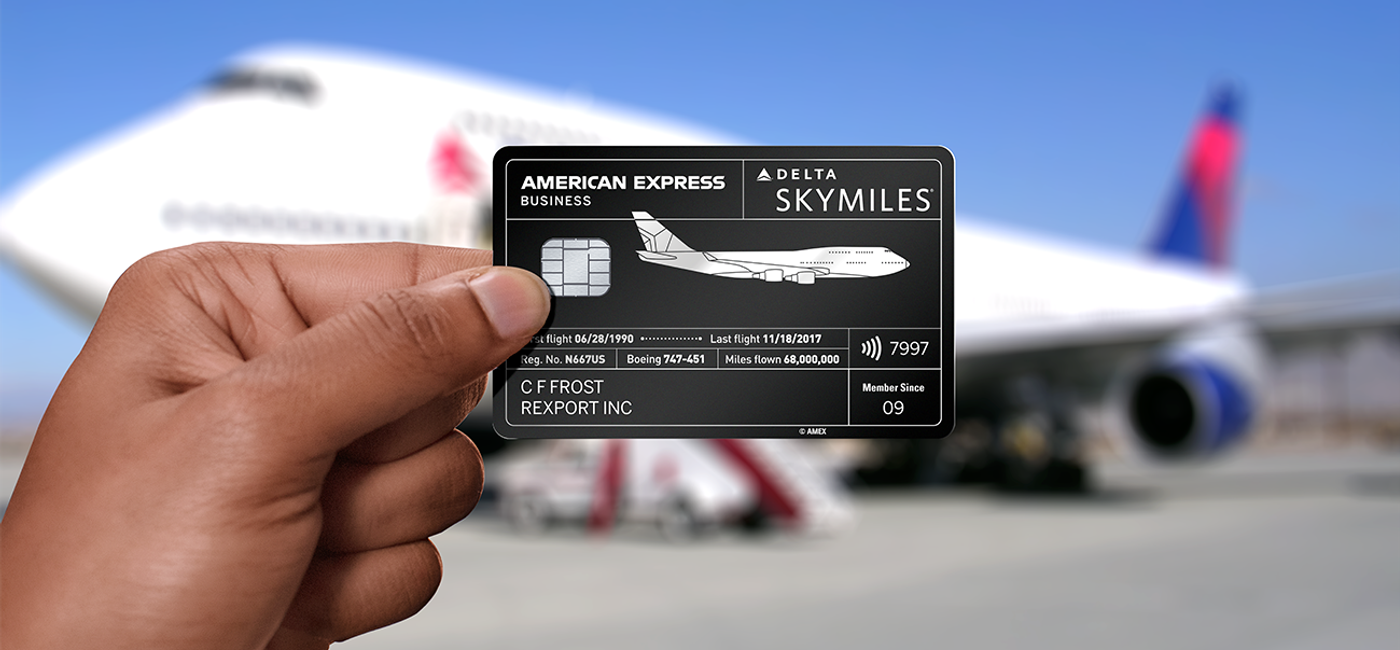 Image: Limited edition American Express and Delta Air Lines cobrand credit card made from an airplane. (Photo Credit: Delta Air Lines)